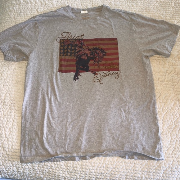 Ariat x Rodeo Quincy Rodeo Flag Tee - Picture 5 of 6